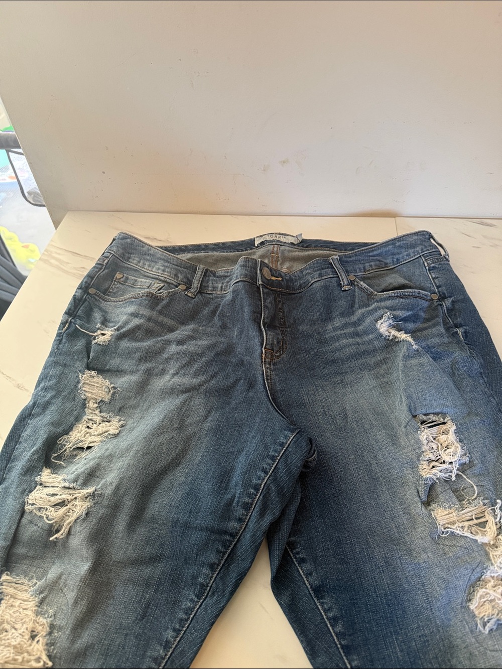 Torrid Ripped Blue Women’s Jeans Size 20